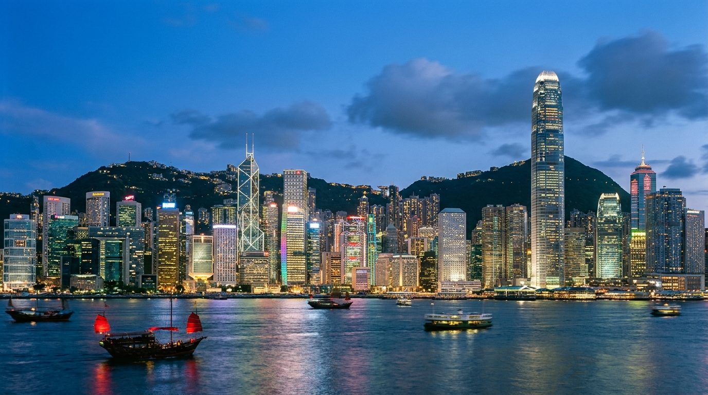 Skyline di Hong Kong
